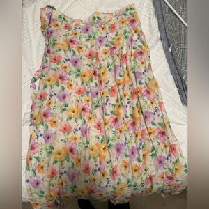 SHEIN / Easy Clothes Watercolor Floral Wrap Skirt – Size S/M (Worn Once!)